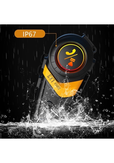 Hallow Super LX3 Bluetooth 5.0 Motosiklet İnterkom Sarı