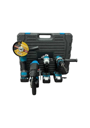 Dawreek 4'lü Set (somun Sıkma Şarjlı Kırıcı Spral Çelik Mandrel