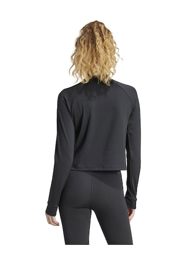 Adidas Tr-es 1/4zıp Black Siyah Kadın Fermuarlı Sweatshirt Siyah
