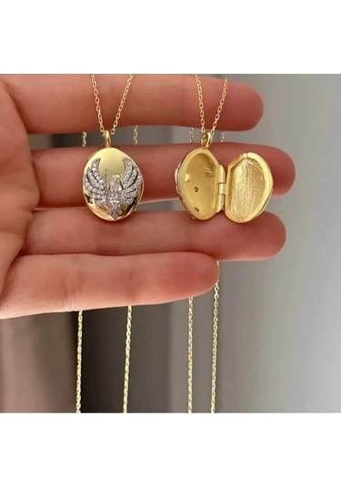 Uzak Şehir Anka Kuşu Alya Çelik Kolye Gold 316l Paslanmaz Çelik Renkli
