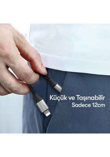 Earldom Ot76 Tak Çalıştır 12cm Lightning To Aux Dönüştürücü - M414