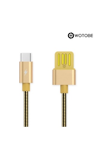 Usb Type-c Çelik Spiralli Şarj Data Kablosu