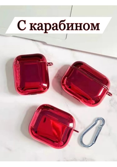 Case House Airpods Uyumlu 4 İçin Tek Renkli Kılıf, Airpods Uyumlu 4 Kulaklık Kılıfı 431096626 Kırmızı