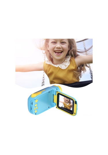 Samdoo Mavi Çocuk Dv Spor Kamerası - 1080p Full Hd, 2000w Piksel, 2.4" Ekran, 32gb Hafıza Desteği, 1000mah Pil Mavi