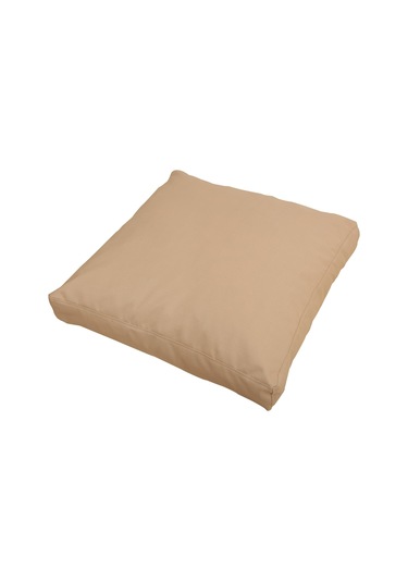 Dekosoy Kare Yer Ve Palet Minderi - Tatlı Kahve Krem