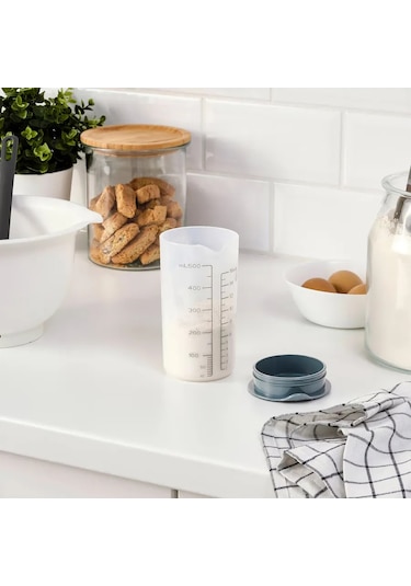 Ikea Standardmatt Ikea, Ölçü Kabı, 0,5l, Şeffaf, Plastik 326427774 Beyaz