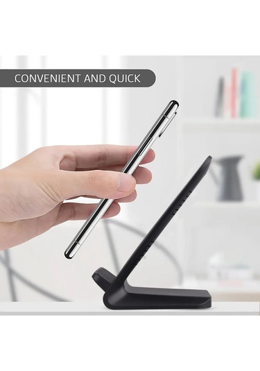Honmex 15w Hızlı Şarj Dual Bobin Dikey-yatay Masaüstü Telefon Tutucu Kablosuz Şarj Cihazı Type-c Beyaz