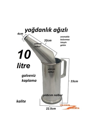 Yağdanlık 10 Litrelik Ağızlı Ağızlı Kocaman 10luk Büyük Boylu Çif