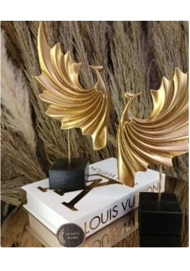 18cm -35cm Ebatlarında Kırılmaz Sarı Renk 2li Tavus Kuşu Biblosu