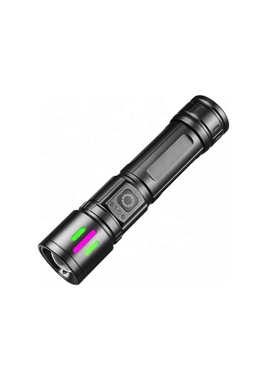 Bedotech Bd-15 6.4w Tg Led Çok Fonksiyonlu Alüminyum Alaşımlı Zoomlu Type-c Şarjlı El Feneri Çok Renkli