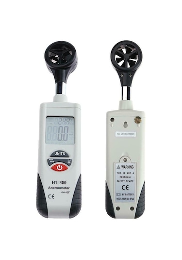Wellhise Ht-380 Rüzgar Hızı Ölçer Dijital Anemometre