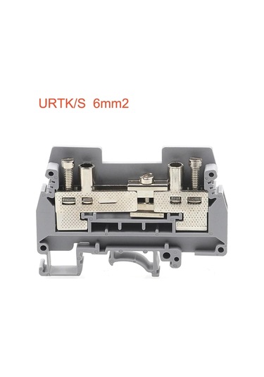 1pcs Ur/s Ur6s Akım Test Terminali Blokları Din Ray Konnektörü Vida Tipi Tel Elektrik Terminal Blokları Urs Uk-6s 57a -