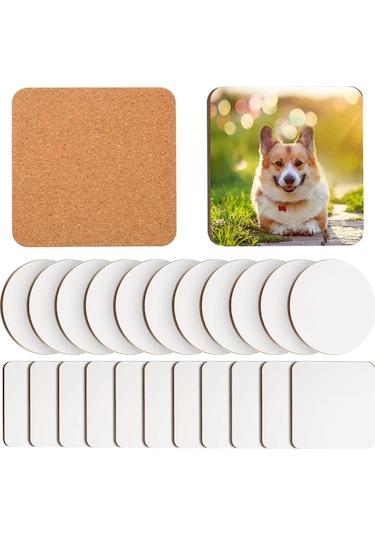 Xurunkeji 24 Adet Süblimasyon Bardak Altlığı 4 X 4 İnç Sert Levha Bardak Altlığı Mantar Ve Mdf Boş Süblimasyon Araba Bardak Altlıkları Yuvarlak, Kare Beyaz Xurunkeji 24 Adet Süblimasyon Bardak Altlığı 4 X 4 İnç Sert Levha Bardak Altlığı Mantar Ve Mdf Boş Süblimasyon Araba Bardak Altlıkları Yuvarlak, Kare Beyaz