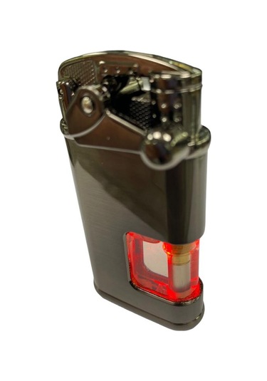 Elif Pürmüzlü Kırmızı Mavi Işıklı Çakmak Füme 709402 Füme