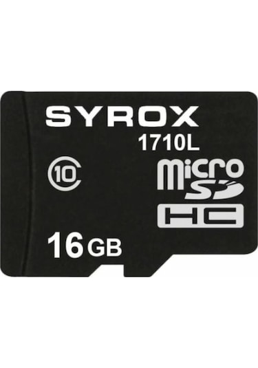 Syrox 16 GB MicroSDHC Class 10 UHS-I Hafıza Kartı + Adaptör