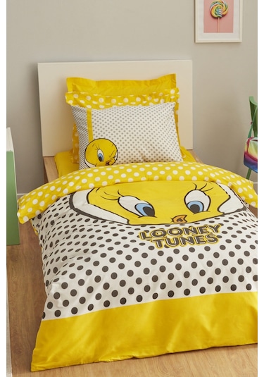 Karaca Home Looney Tunes Tweety Pamuk Tek Kişilik Nevresim 203.12.01.0001