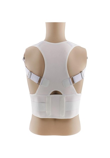 Suntek Yetişkin Sırt Duruş Düzeltici Kemer Lomber M-beyaz