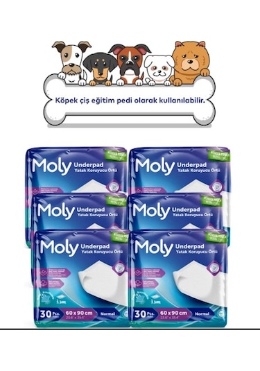 Moly Köpek Çiş Eğitim Pedi 6 Paket