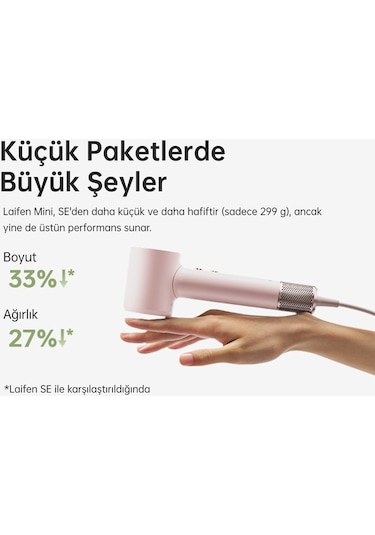 Laifen Mini Saç Kurutma Makinesi - Pembe