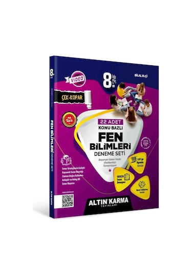 8.sınıf Fen Bilimleri Konu Bazlı 22 Deneme