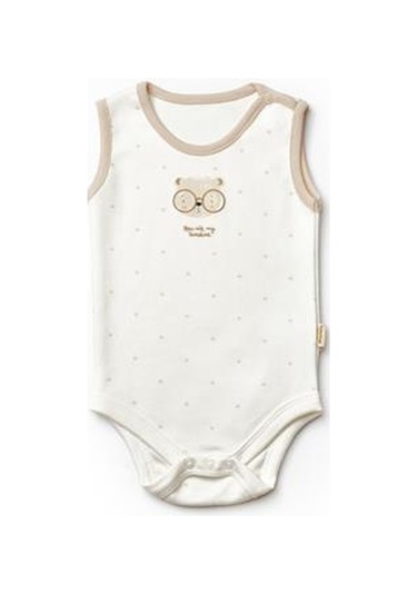 Ebek 3lü Askılı Badi Kutu Set %100 Organik Pamuk, Bebek Ve Yenidoğan Serisi -csy8119 Ekru-vizon Ekru - Vizon