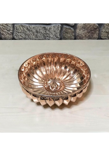 Dilimli Bakır Hamam Tası Bakır