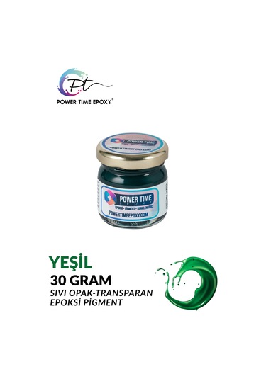 Opak & Transparan Sıvı Pigment Boya / Yeşil / Epoksi Için