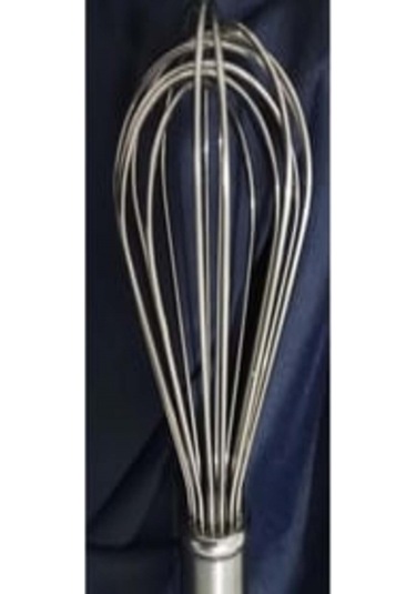 25 Cm Premium Metal Lüx Çırpıcı 2 Mm Kalınlık Profesyonel Mutfak Gümüş