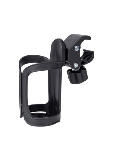 Bisiklet Çocuk Bisiklet Tutucu Bisiklet Bardak Tutucu 360 Döndürme Bisiklet Gidonu Su Şişesi Tutucu Siyah