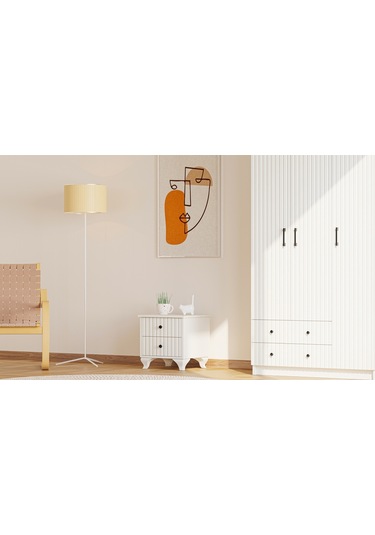 Rabi Mobilya İrem Country 2 Çekmeceli Komodin