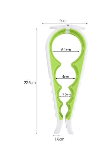 Çok Fonksiyonlu Silikon Kaymaz Şişe Açıcı Ev Güvenliği Açıcı Olabilir Beyaz + Yeşil , Boyut:6 Adet Beyaz