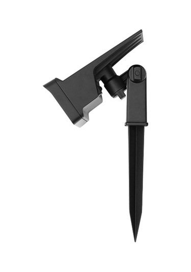 Qingmipy "12 Led Güneş Enerjili Bahçe Aydınlatma Spotu - Su Geçirmez, Ayarlanabilir Açılı, Otomatik Açma/kapama" Siyah