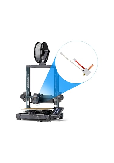 Sointeresting Neptune 4/4 Pro 3d Yazıcı İçin Hotend Kiti, Nozullu Tamamen Monte Edilmiş Tüm Metal Hotend, Resmi 3d Yazıcı Aksesuarları