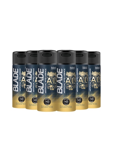 Blade Artificial Intelligence Erkek Sprey Deodorant 6 x 150 ML
