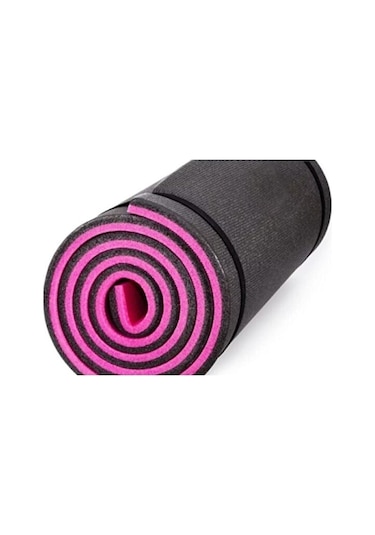 8mm Pembe-siyah Pilates Matı Çift Taraflı Kalın Spor Minderi