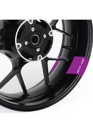 Yamaha Mt10 Motorsiklet Jant Detay Sticker Mor