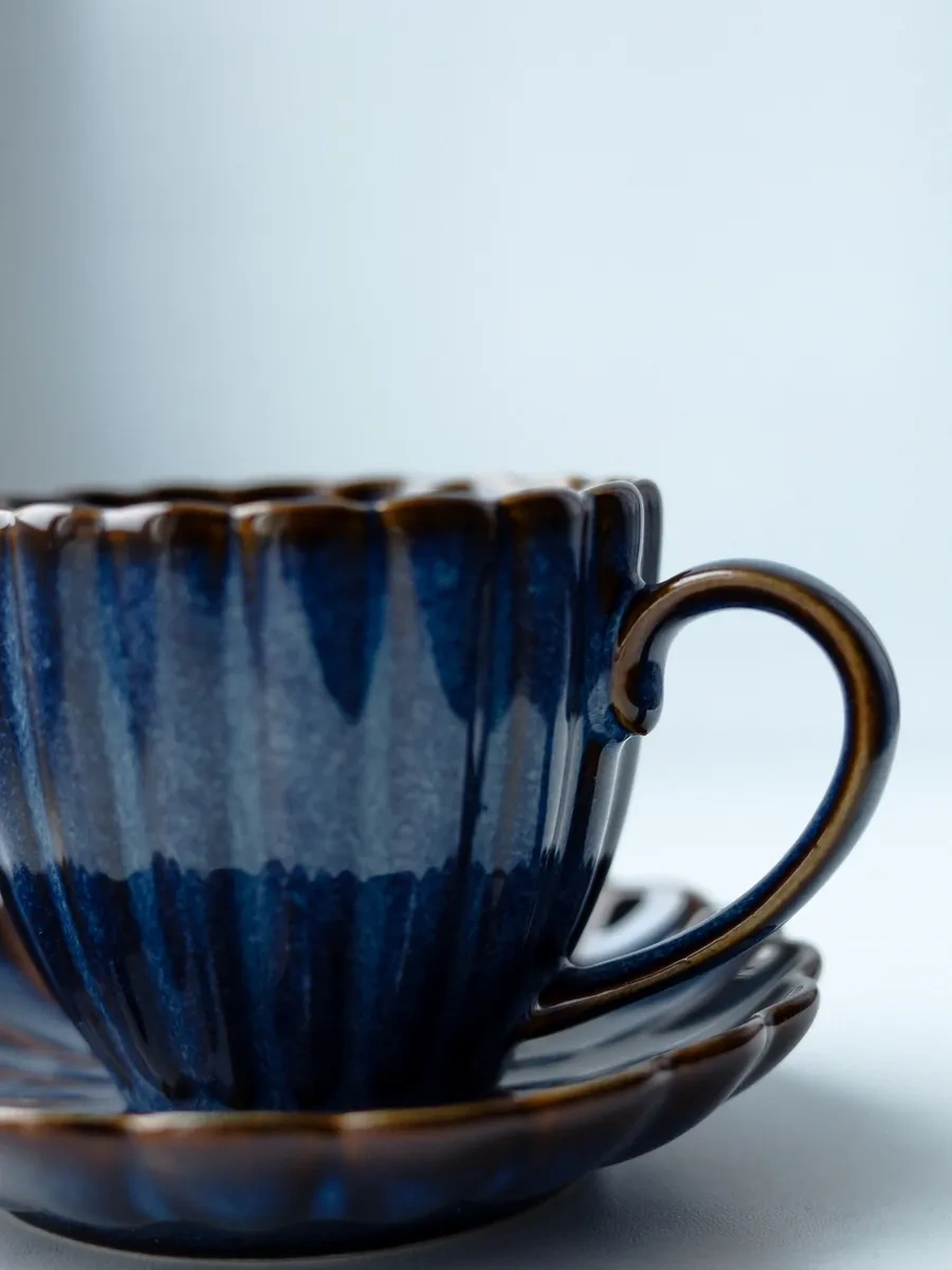 Aberu Shop Çay/ Kahve Takımı Fincan Ve Tabak 150ml 397771066 Mavi Topaz