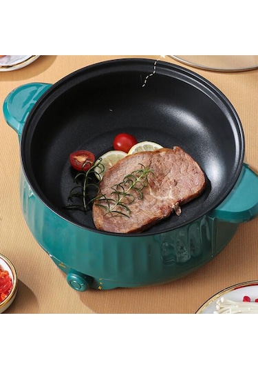 Suntek Makarna Yumurta Için Elektrikli Pişirme Pot Yeşil