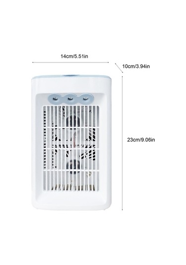 Usb Masa Fanı Taşınabilir Klima Fanı Su Soğutma Fanı 8757 Beyaz