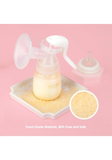 Yaleker "youha Manuel Göğüs Pompası - 210ml Hafif, Konforlu Ve Hijyenik Emzirme Seti"