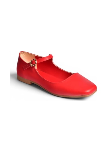 Fox Shoes S726252509 Kırmızı Kadın Babet