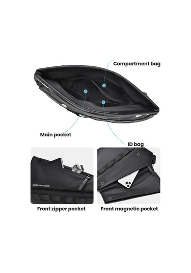 Sones Weıxıer D897 Manyetik Tokalı Erkek Çapraz Çanta Haki Haki