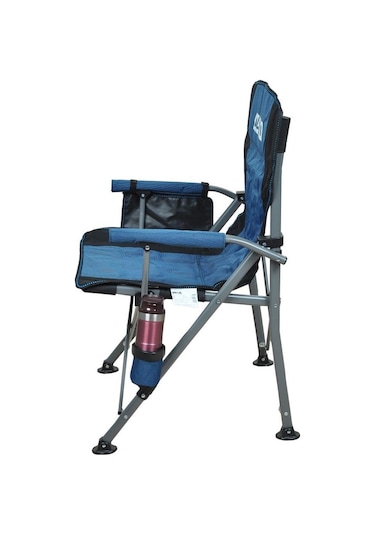 Oslo Lüks Katlanabilir Kamp Sandalyesi - Mavi