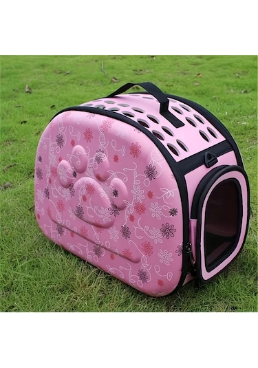 Oldfriend Pembe Taşınabilir Kedi Köpek Taşıma Çantası Nefes Alabilir Konforlu Seyahat