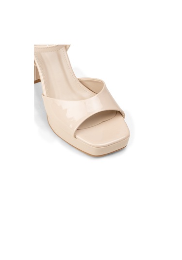 Deery Kadın Bej Platform Abiye Ayakkabı - Sm203zbejm01