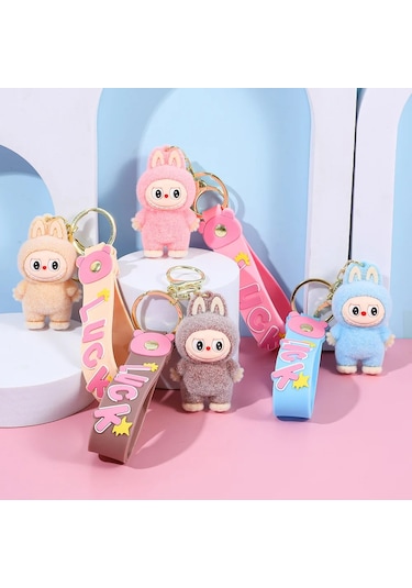 2025 Yeni Canavar Serisi Labubu Anahtarlık - Araba/sırt Çantası İçin Sevimli Position-1 6 Cm