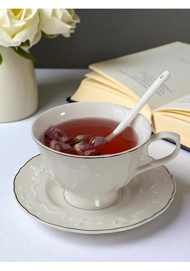 Arthomes 250 Ml Çay Takımı, Bardak Ve Fincan Takımı, Hediye 480844893 Beyaz