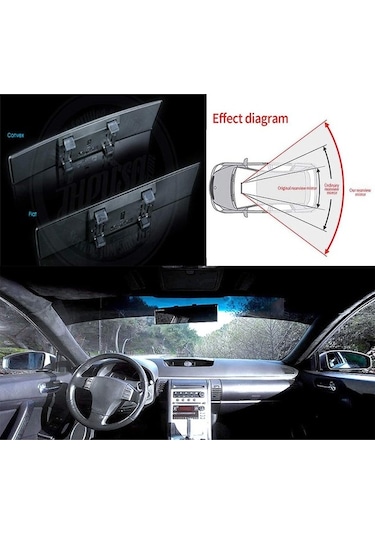 Besthome1 Universal Araç İçi Parlama Önleyici Suntek 11.8 300mm Mavi
