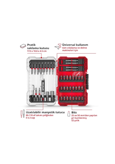 Einhell M-CASE 42 Parça Uç Seti - 49118953