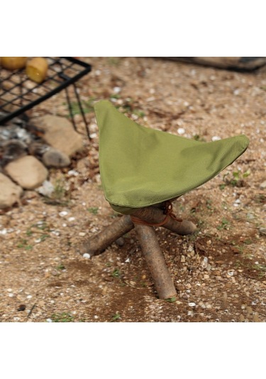 Açık Kamp Su Geçirmez Tuval Taşınabilir Üçgen Dışkı Bezi Diğer Çok Renkli